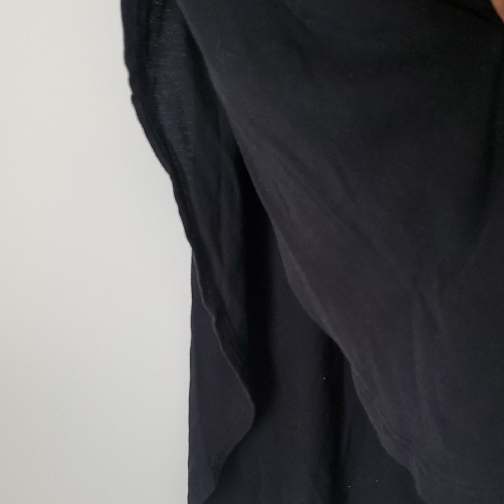 Ambiance Black Short-Sleeve Crewneck Tunic Top - Picture 4 of 6